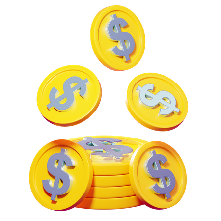 Coins Stack  3D Icon