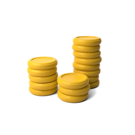 Coins Stack  3D Icon