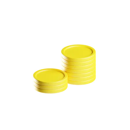 Coins Stack  3D Icon