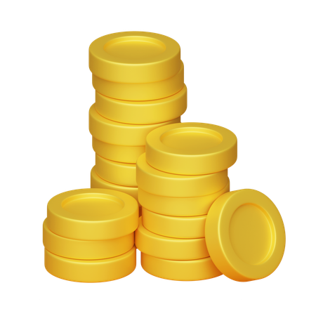 Coins Stack  3D Icon