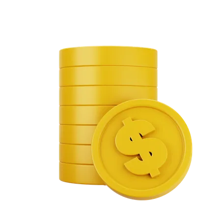 Coins Stack  3D Icon