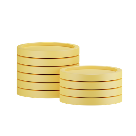 Coins Stack  3D Icon