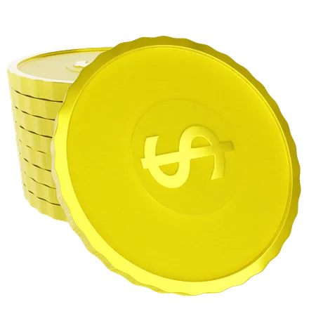 Coins Stack  3D Icon