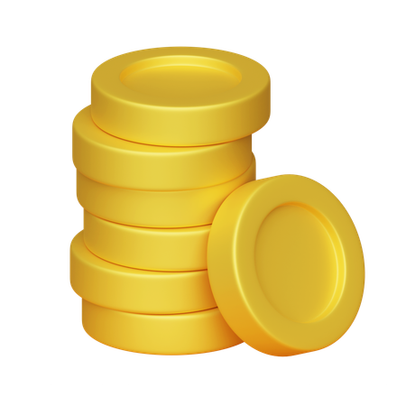 Coins Stack  3D Icon