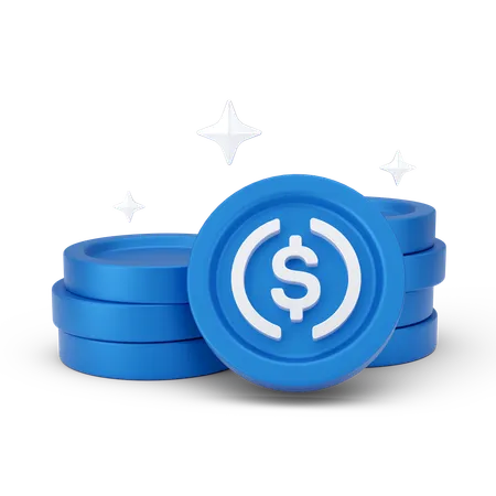 Coins stack  3D Icon