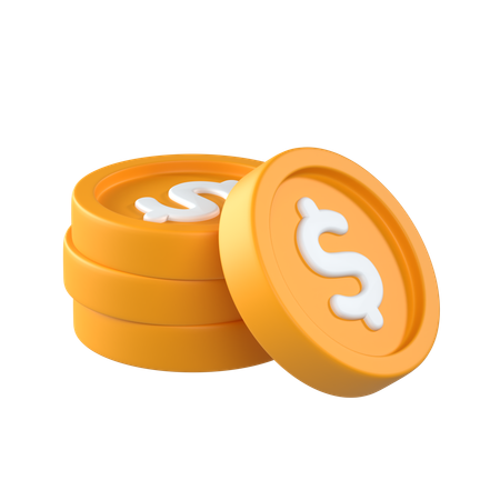 Coins Stack  3D Icon