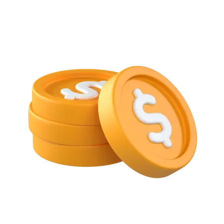 Coins Stack  3D Icon