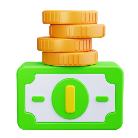 Coins Stack  3D Icon