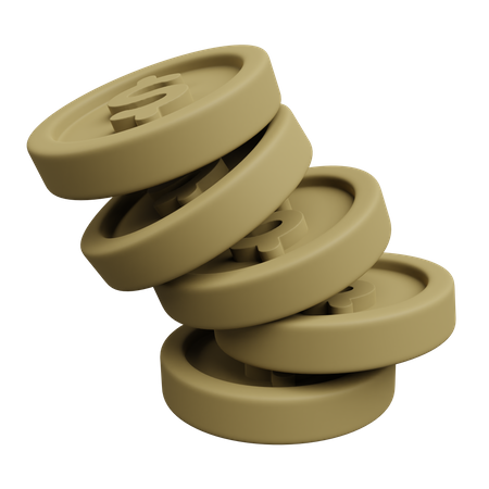 Coins Stack  3D Icon