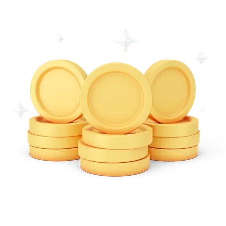 Coins Stack 3D Icon