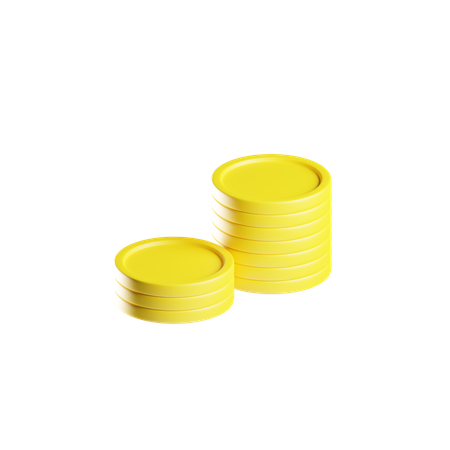 Coins Stack  3D Icon