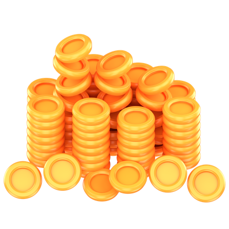 Coins Stacks  3D Icon