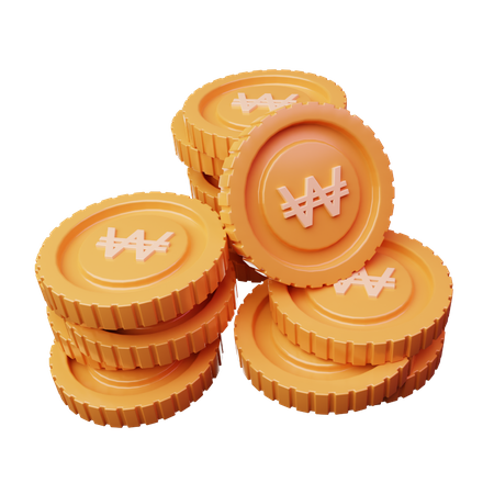 Coins Won  3D Icon