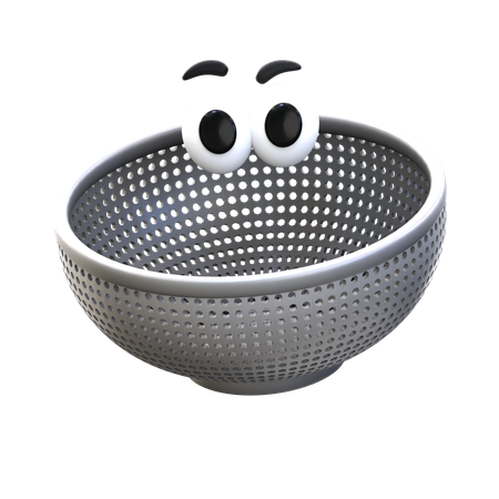 Colander Cartoon  3D Icon