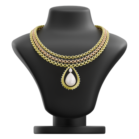 Colar de diamantes  3D Icon