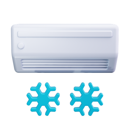 Cold air conditioner  3D Icon