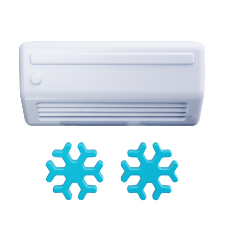 Cold air conditioner  3D Icon