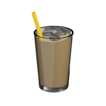 Cold Coffee  3D Illustration