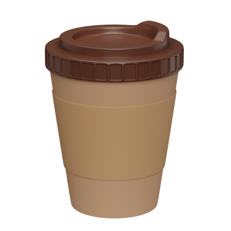 Cold Coffee Cup  3D Icon