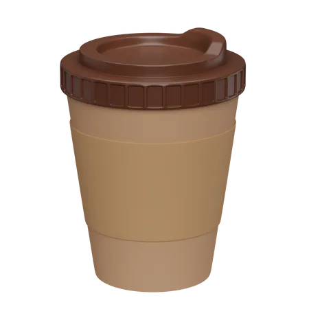 Cold Coffee Cup  3D Icon