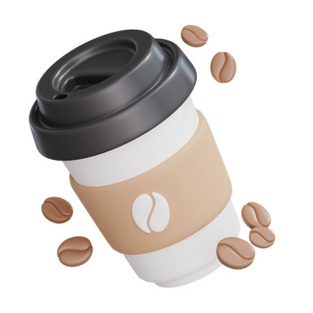 Cold Coffee Cup  3D Icon