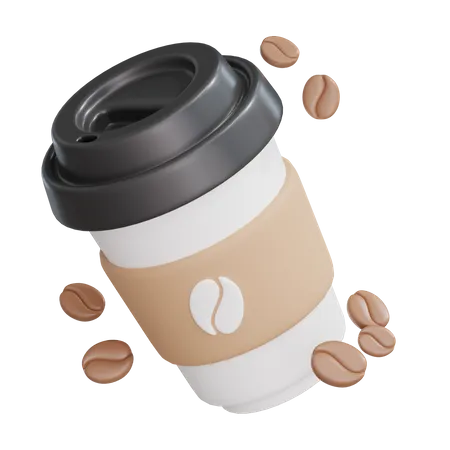 Cold Coffee Cup  3D Icon