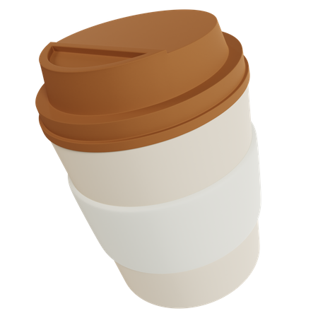 Cold Coffee Cup  3D Icon