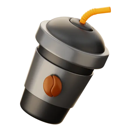 Cold Coffee Cup  3D Icon