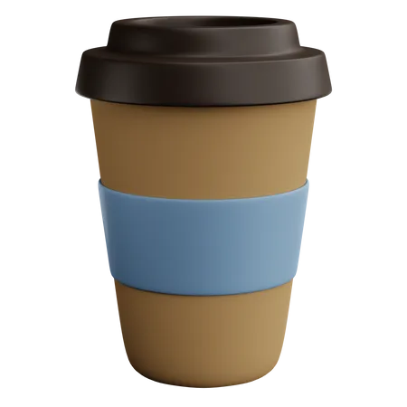 Cold Coffee Cup  3D Icon