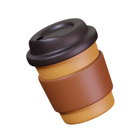 Cold Coffee Cup  3D Icon