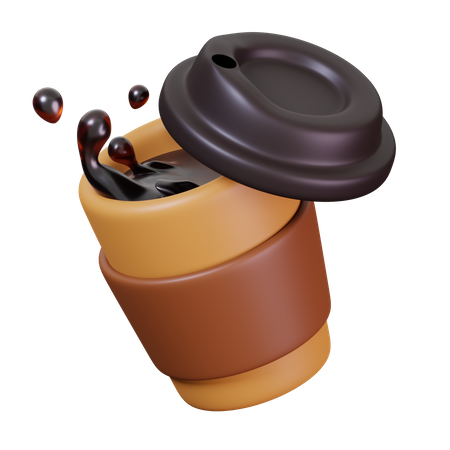 Cold Coffee Cup  3D Icon