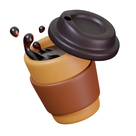 Cold Coffee Cup  3D Icon