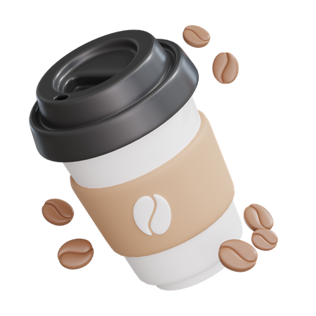 Cold Coffee Cup  3D Icon