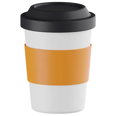Cold Coffee Cup 3D Icon