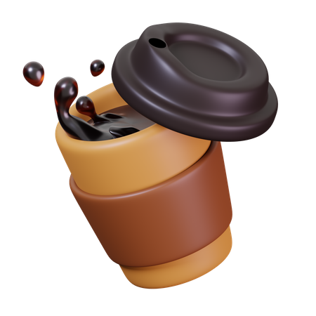 Cold Coffee Cup  3D Icon