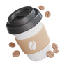 cold coffee cup 3d