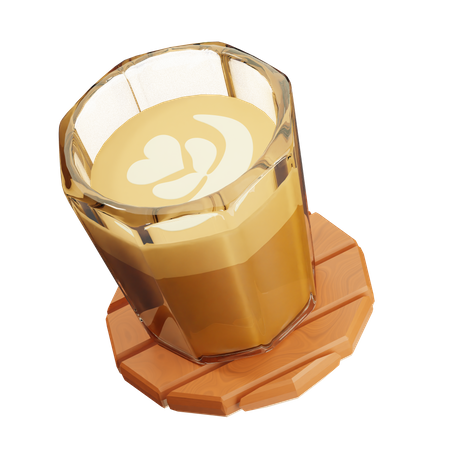 Cold Coffee Glass  3D Icon