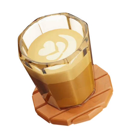 Cold Coffee Glass  3D Icon