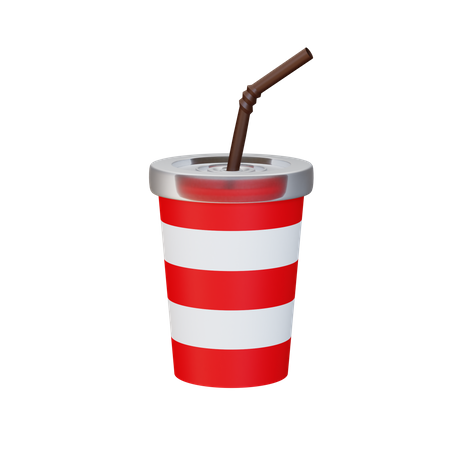 Cold Drink 3D Illustration