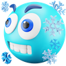 3d cold emoji logo