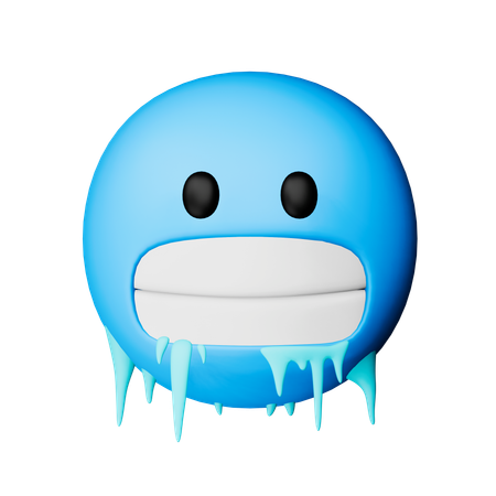 Cold Face Emoji  3D Icon
