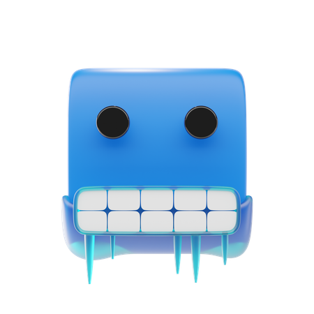 Cold Face Emoji  3D Icon