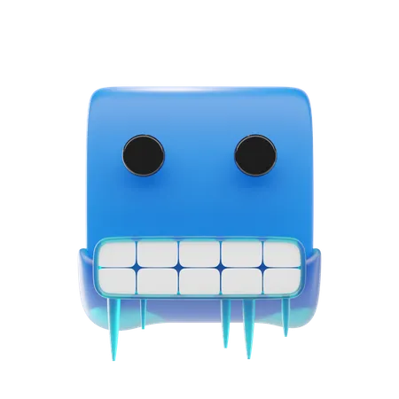 Cold Face Emoji  3D Icon