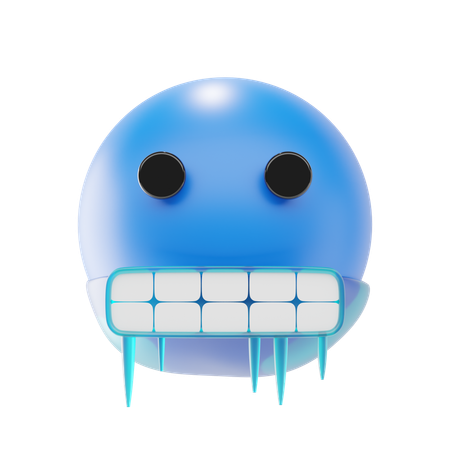 Cold Face Emoji  3D Icon