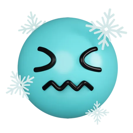 Cold Frozen  3D Icon