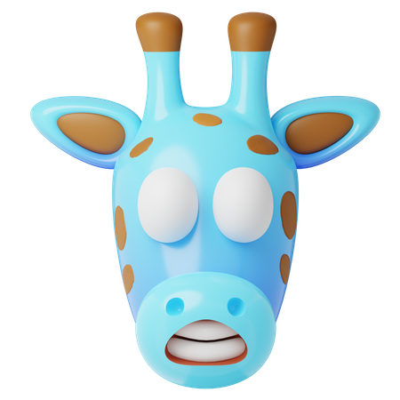 Cold Giraffe  3D Icon