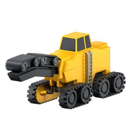 Cold Planer 3 D Construction Vehicles Icon 3D Icon