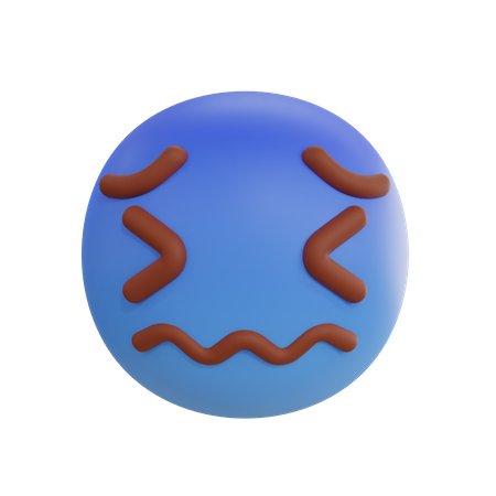 Cold Sad Emoji  3D Icon