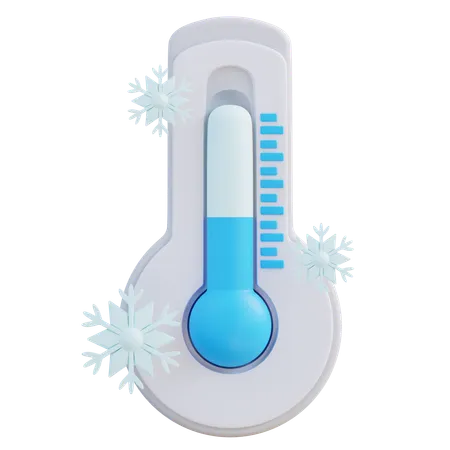 3 D Illustration Cold Temperature 3D Icon