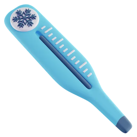 3 D Illustration Of Blue Cold Temperature 3D Icon